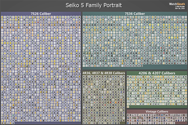 Seiko 5 Family Portrait